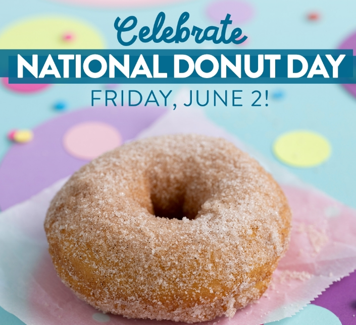 Celebrate National Donut Day with a Free Cinnamon Sugar Donut