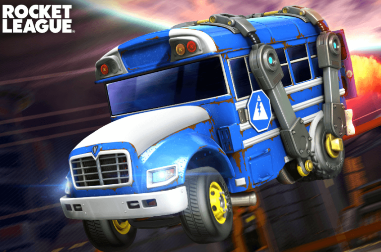 Titanium White Battle Bus in Rocket League – Free