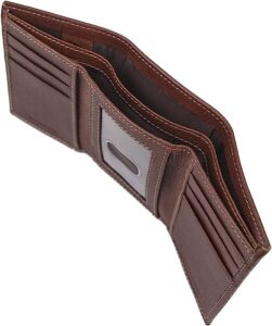 Timberland Men's Genuine Leather RFID Blocking Trifold Wallet