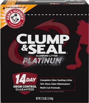 ARM & HAMMER Clump & Seal Platinum Cat Litter: $20 Savings when you spend $49
