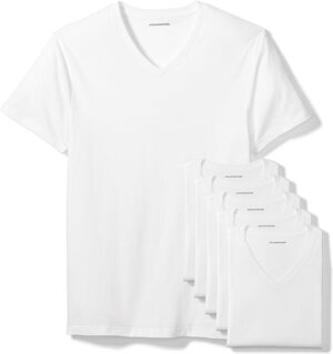 Amazon Essentials Men’s V-Neck Undershirts – Only $16.19 for a Pack of 6