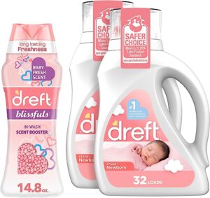 Save Big on Dreft Stage 1 Newborn Hypoallergenic Baby Laundry Detergent and Blissfuls Scent Booster on Amazon