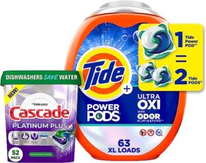 Limited Time Offer: Tide Ultra OXI Power PODS and Cascade Platinum Plus Bundle