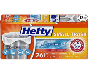 Discounted Deal: Hefty Flap Tie Small Trash Bags