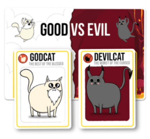 Possible Free Exploding Kittens: Good vs. Evil Game Night Kit