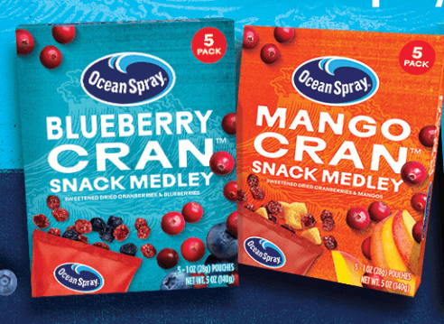 Possible Free Ocean Spray Snack Chatterbox Kit