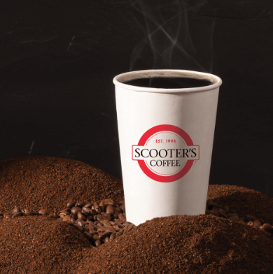 FREE fresh-brewed coffee every day at Scooter’s Coffee!