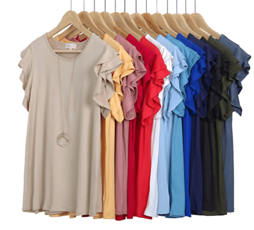 Layered Short Sleeves Boat Neck Solid Top $13.99 at Jane