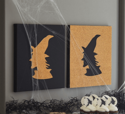 FREE Witch Silhouette Painting Craft at Michaels