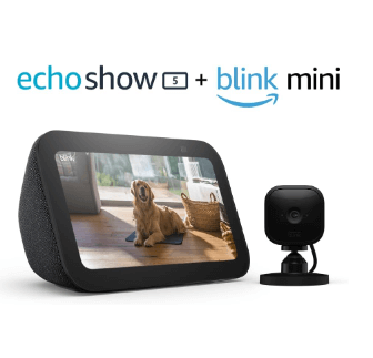 Echo Show 5 (3rd Gen) with Blink Mini $44.99 on Amazon