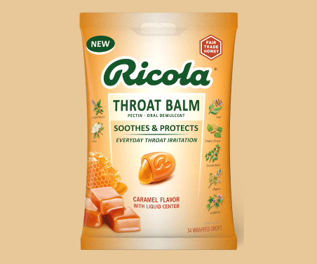 Free sample of Ricola Throat Balm