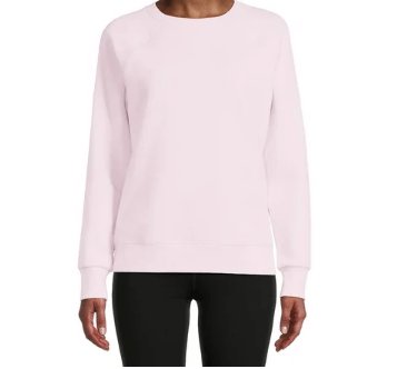 Athletic Works Women’s Fleece Crewneck Sweatshirt $7.98