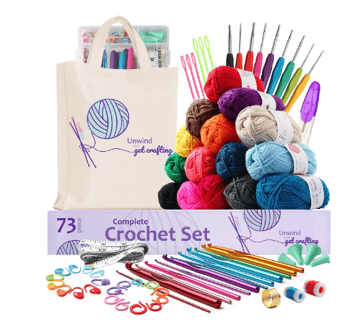 Craftbud 73 Piece Crochet Starter Kit