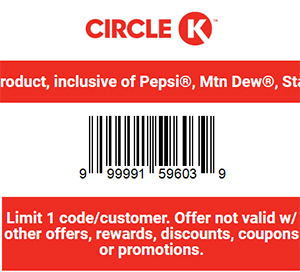Free 20 oz. Pepsi-Cola Product at Circle K