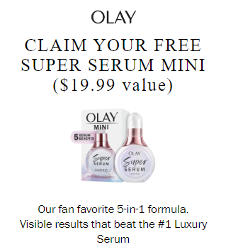 Free OLAY Super Serum Mini