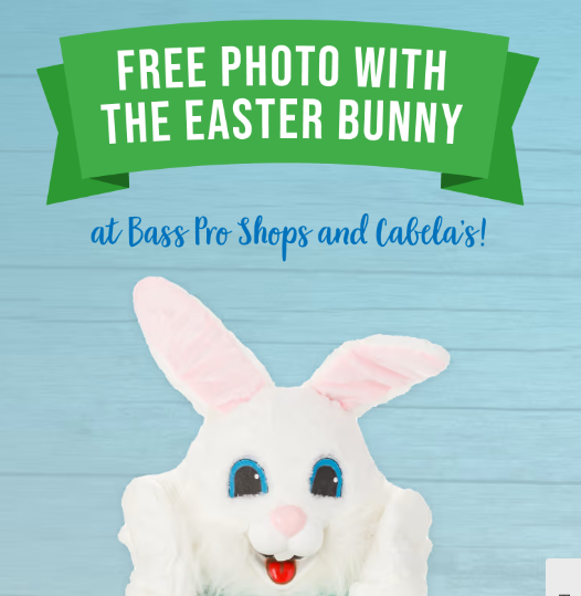 Cabela’s & Bass Pro: Free Photo w/ Easter Bunny