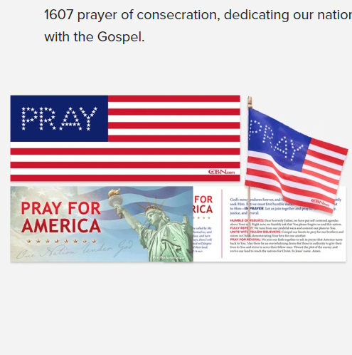 Free Pray Flag and Bumper Sticker