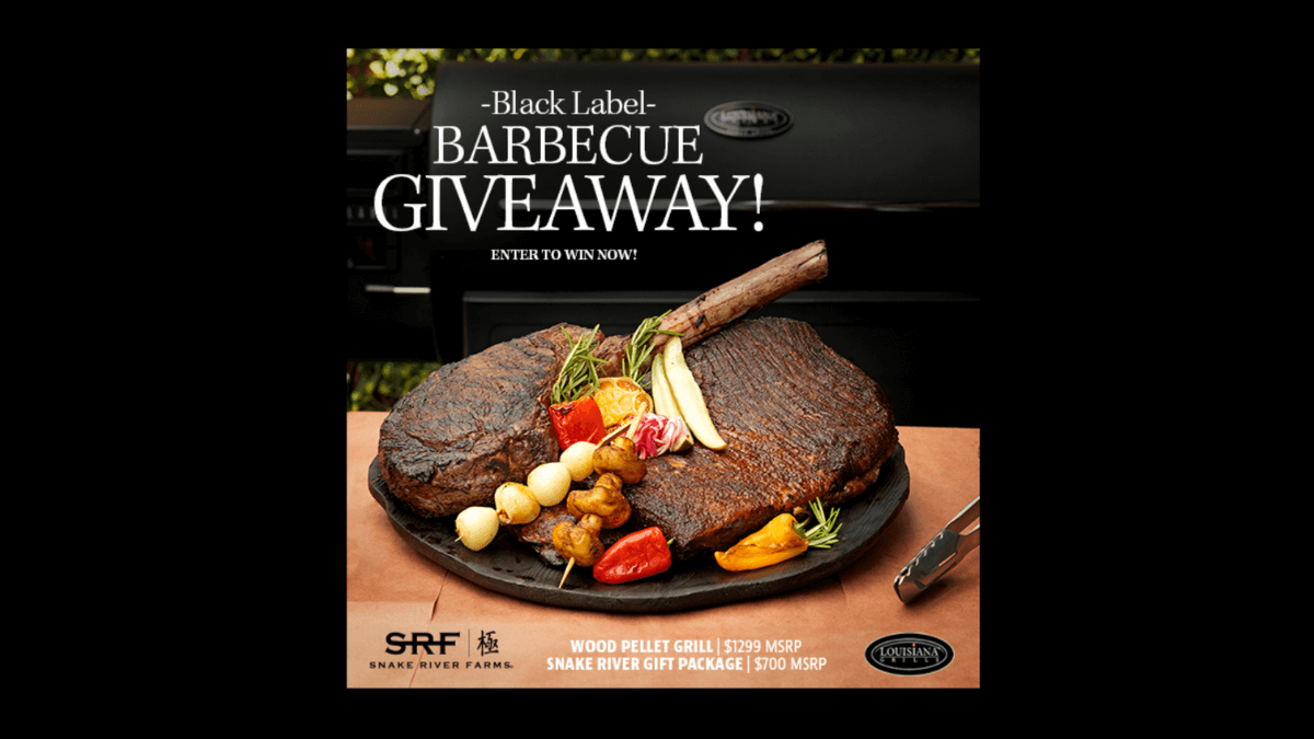 Black Label Giveaway Louisiana Grills and Snake River Farms Collaboration