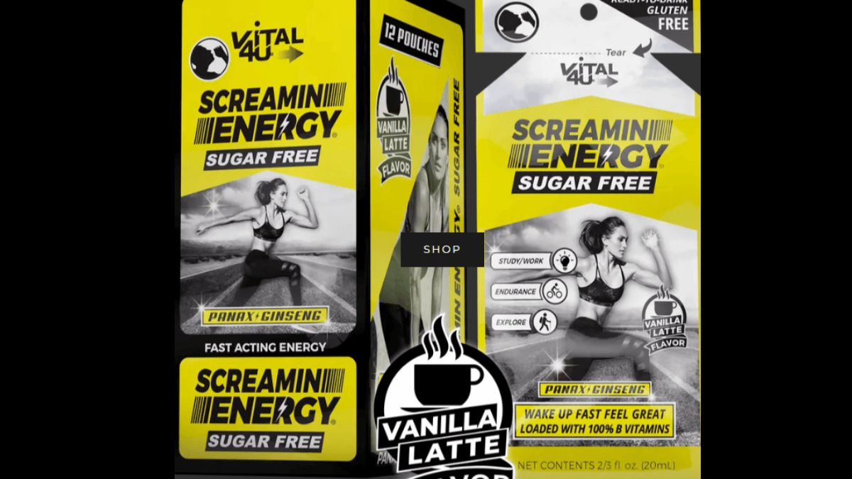 FREE Vital 4U Screamin Energy Sugar-Free Samples
