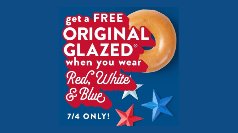 Krispy Kreme Celebrates July 4th with Free Doughnut Offer