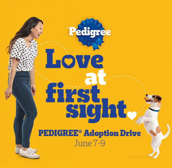 PEDIGREE: Free Dog Adoption Fee Reimbursement- June 7-9
