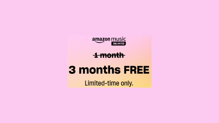 FREE 5 Month Amazon Music Unlimited Subscription