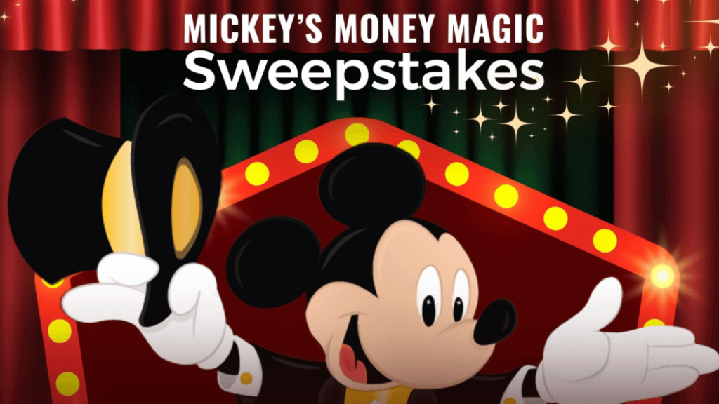 Disney Movie Insiders Mickey’s Money Magic Sweepstakes