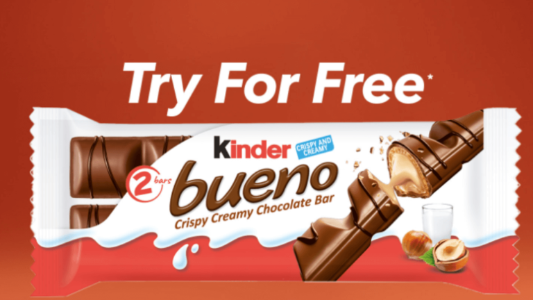 Free Kinder Bueno Chocolate bar