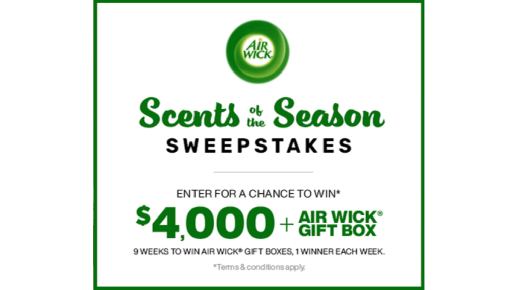 HGTV AirWick Scents of the Season Sweepstakes