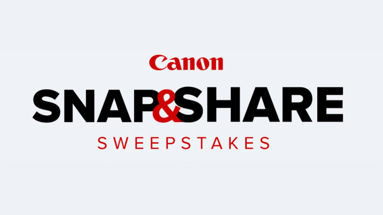 Canon Snap and Share Sweepstakes