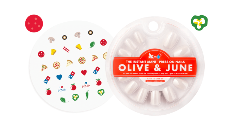 Free Olive & June Pizza Topping Nail Art Stickers and Press-on Nails