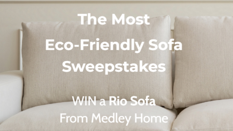 Win an Medley Eco Friendly Rio Sofa for Free!