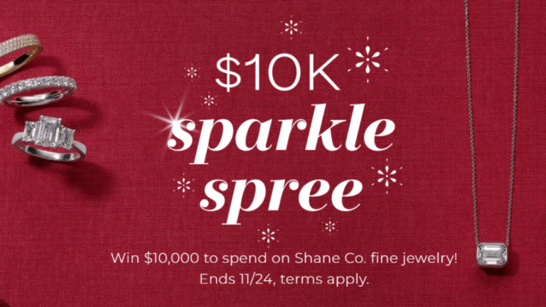 Shane Co.’s $10k Sparkle Spree Sweepstakes