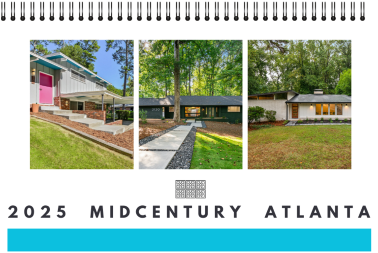 Free Midcentury Atlanta 2025 Calendar