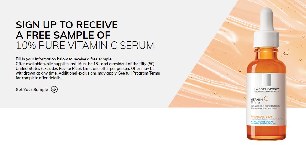 Free Vitamin C Serum Samples