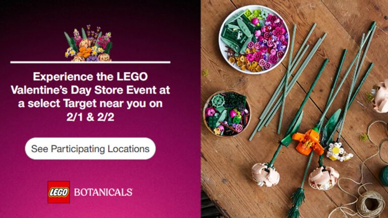 Join the Free LEGO Valentine’s Day Event at Target on February 1st & 2nd