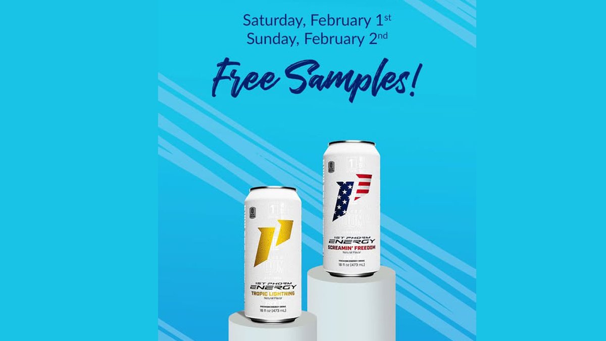 Grab a Free 1st Phorm Energy Drink Sample at Vitamin Shoppe – February 1st & 2nd