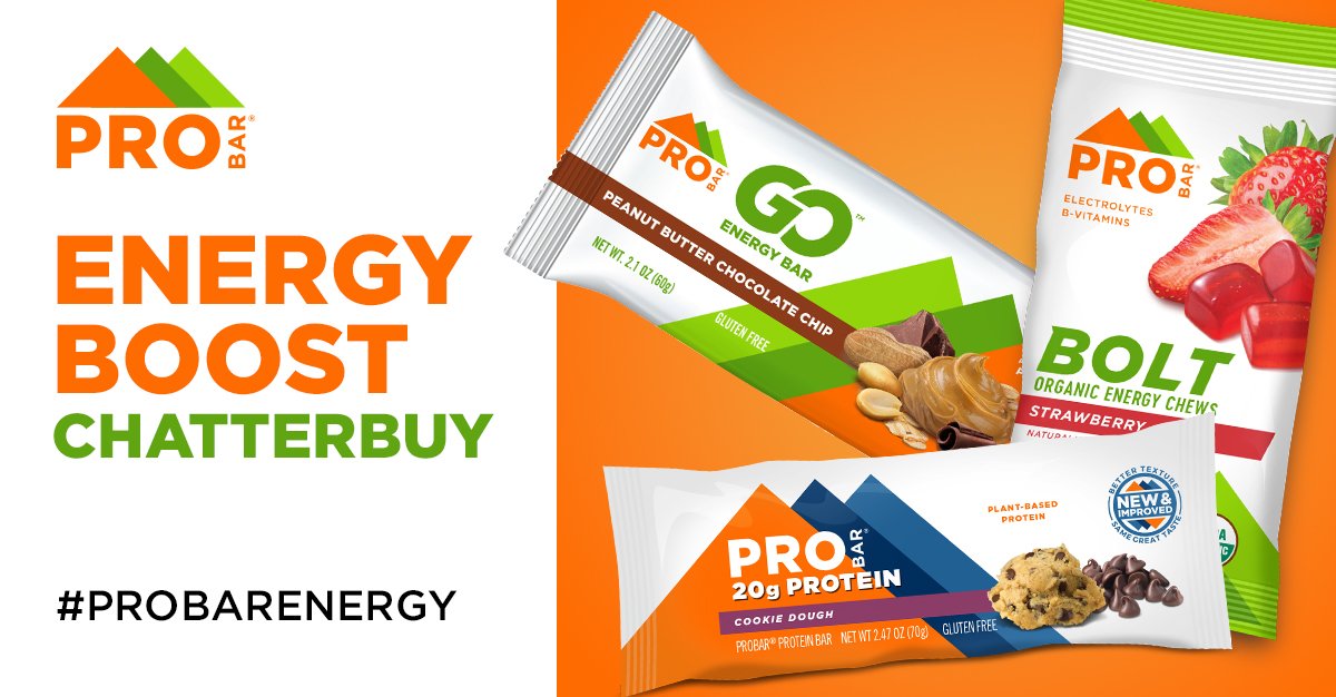 Apply Now for a FREE PROBAR Energy Boost Chatterbuy Pack