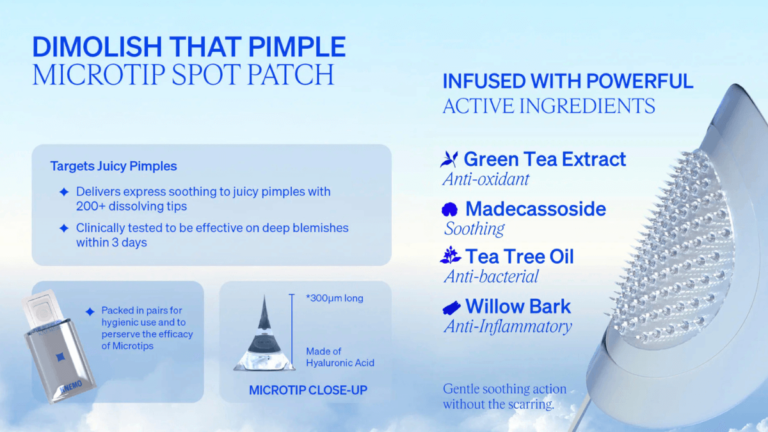 Free KNEMO Microtip Spot Patch for Blemishes Sample