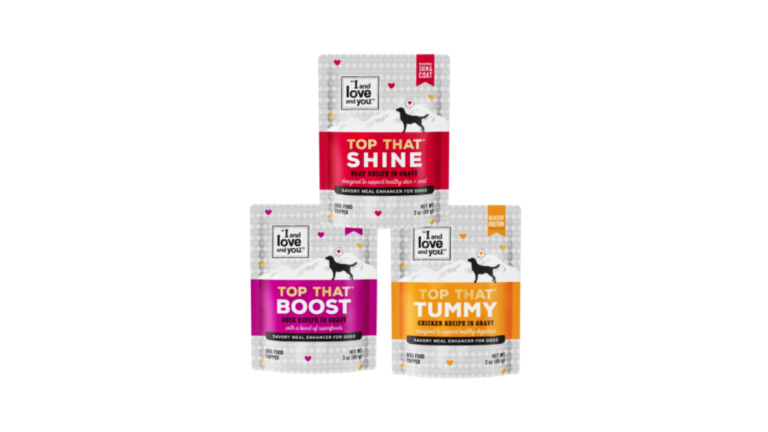 Free Pack of I and Love and You Dog Food Topper WBenefits