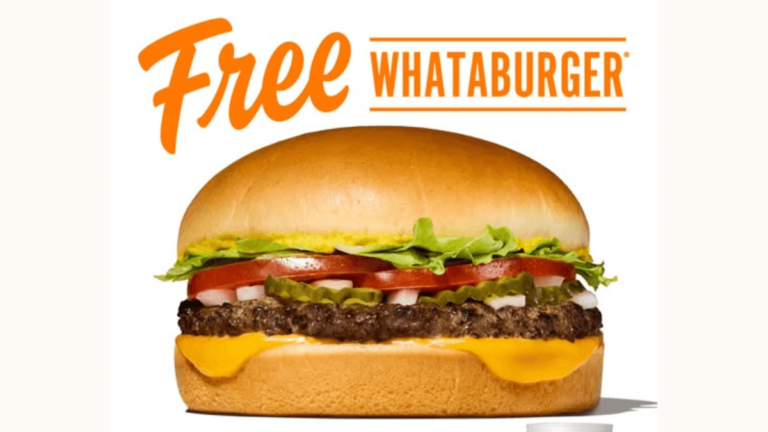 Free Whataburger with Purchase of Medium Drink and Fries